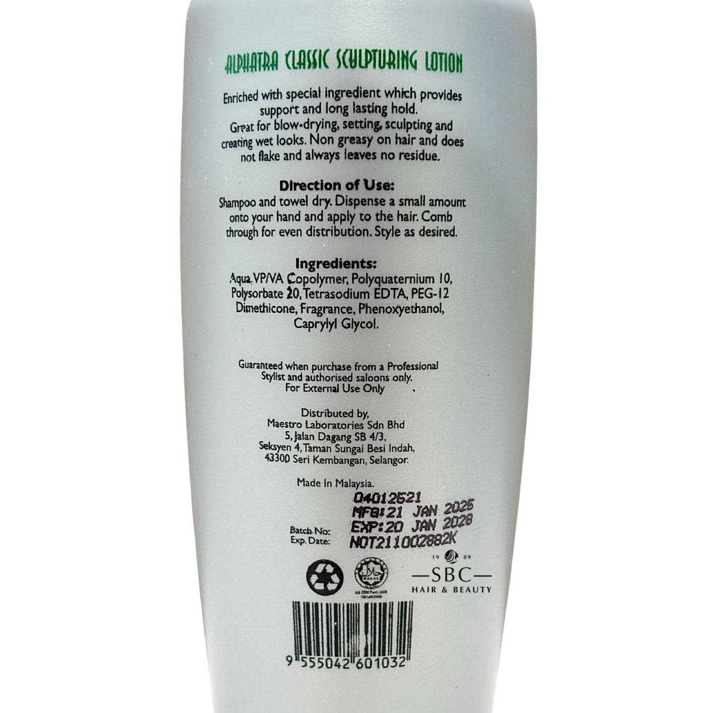 ALPHATRA CLASSIC SCULPTURING LOTION 300 ML