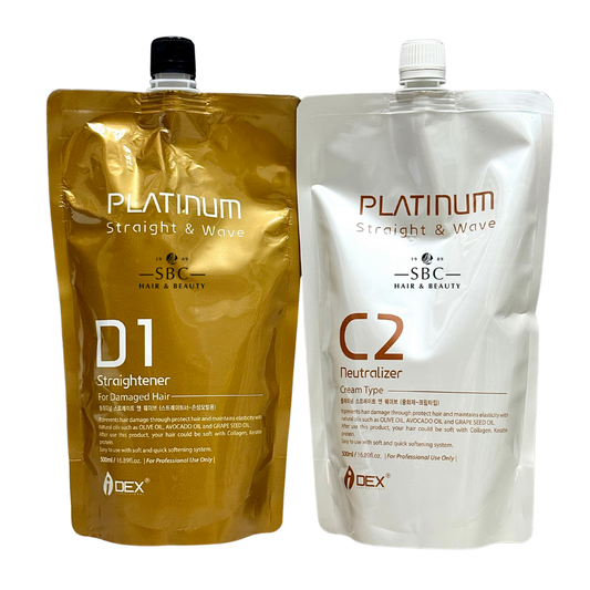 IDEX PLATINUM STRAIGHT & WAVE REBONDING 500 ML X 2 (S1, D1)