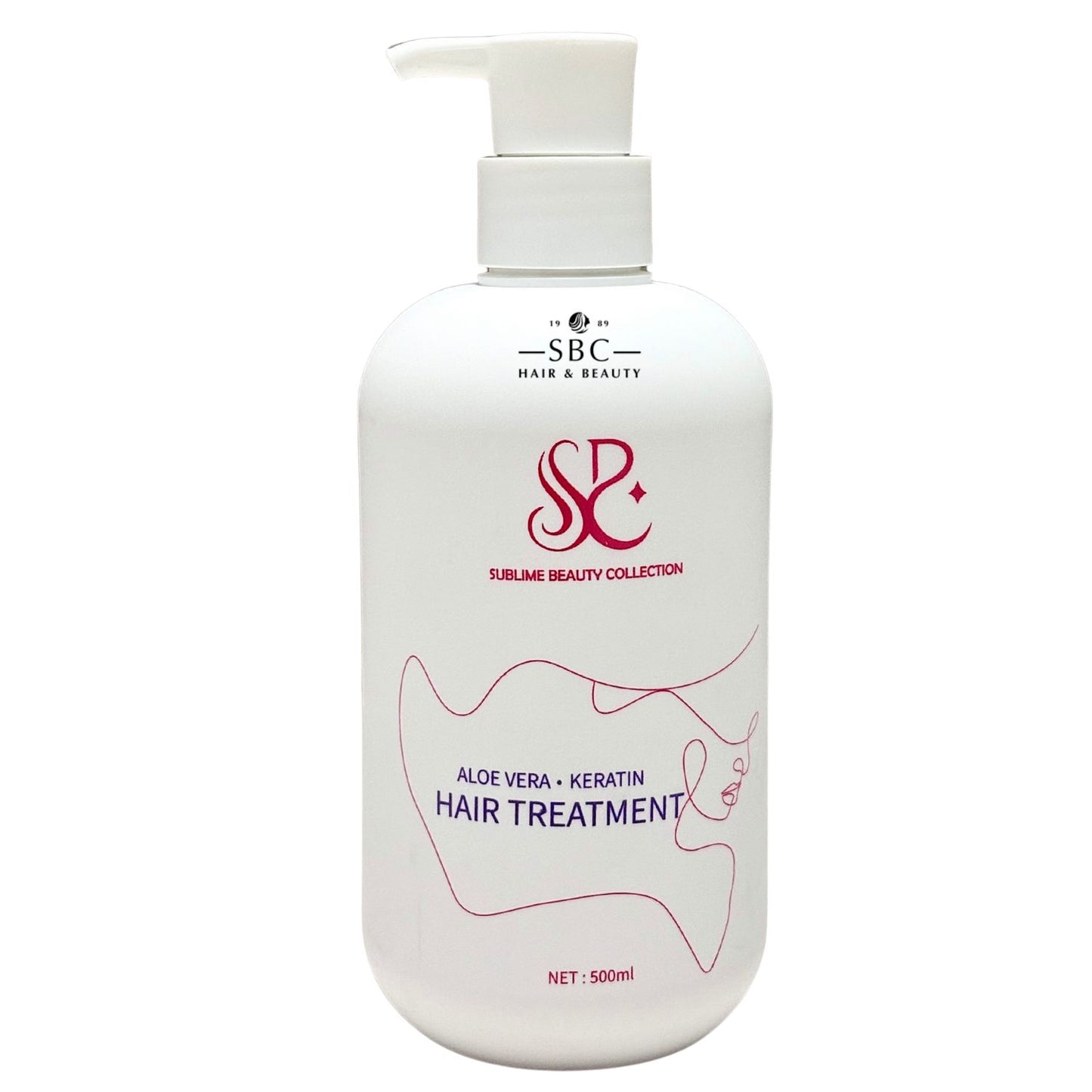 SUBLIME BEAUTY COLLECTION ALOE VERA KERATIN HAIR TREATMENT 500ML