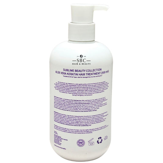SUBLIME BEAUTY COLLECTION ALOE VERA KERATIN HAIR TREATMENT 500ML