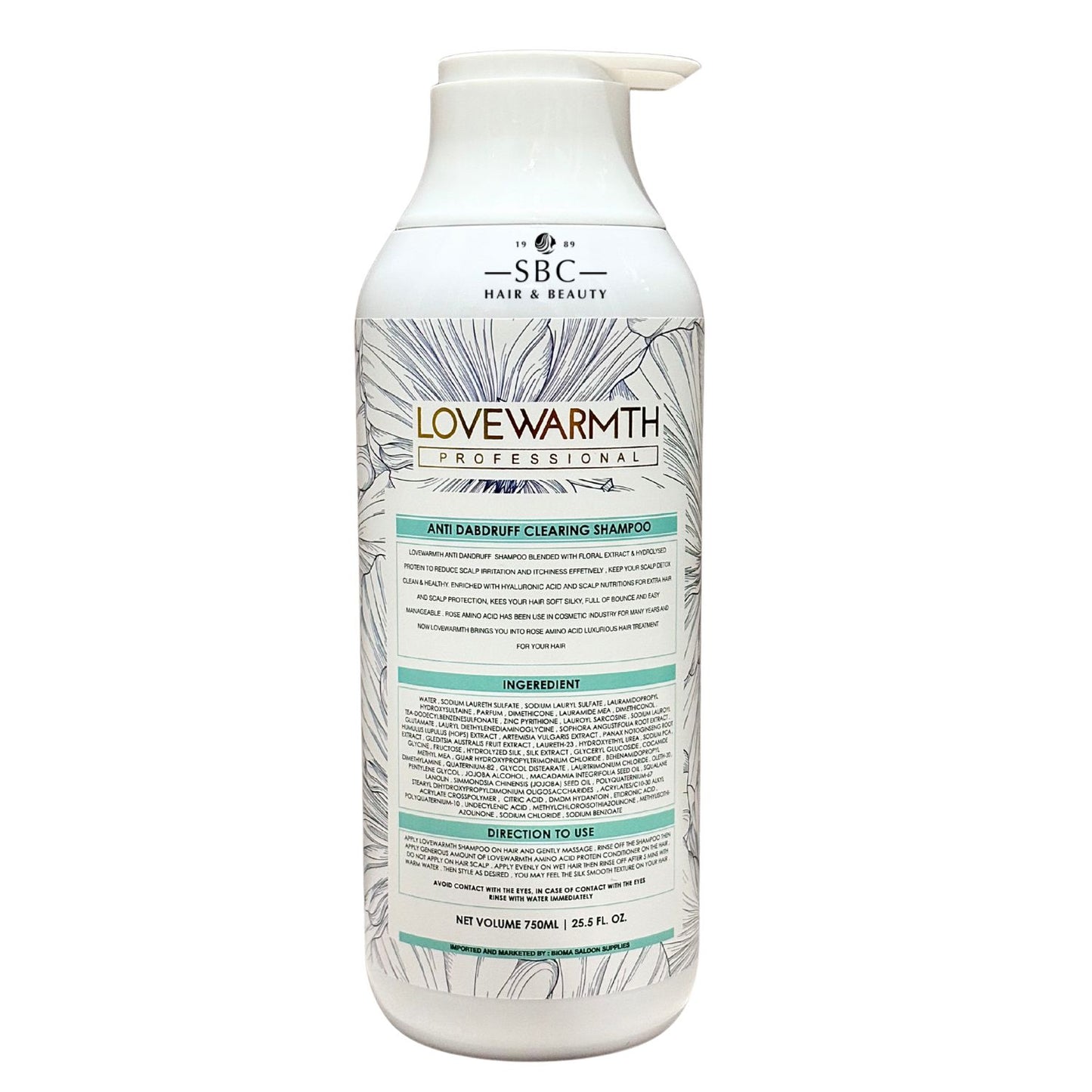 LOVEWARMTH ANTI-DANDRUFF CLEARING SHAMPOO 750 ML