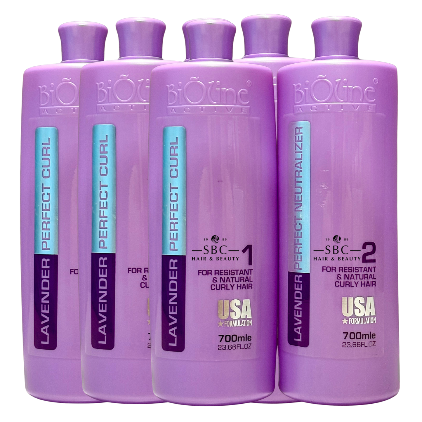 BIOLINE ACTIVE LAVENDER PERFECT CURL 1&2 700 ML X 2
