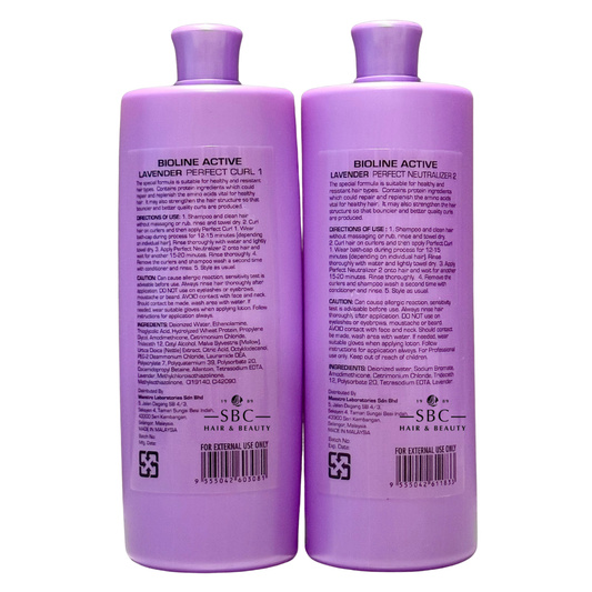BIOLINE ACTIVE LAVENDER PERFECT CURL 1&2 700 ML X 2