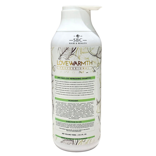 LOVEWARMTH ANTI-HAIR LOSS REFRESHING SHAMPOO 750 ML