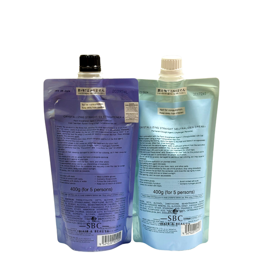 SHISEIDO CRYSTALIZING STRAIGHT REBONDING 1EX + 2 (400 ML + 400 ML)