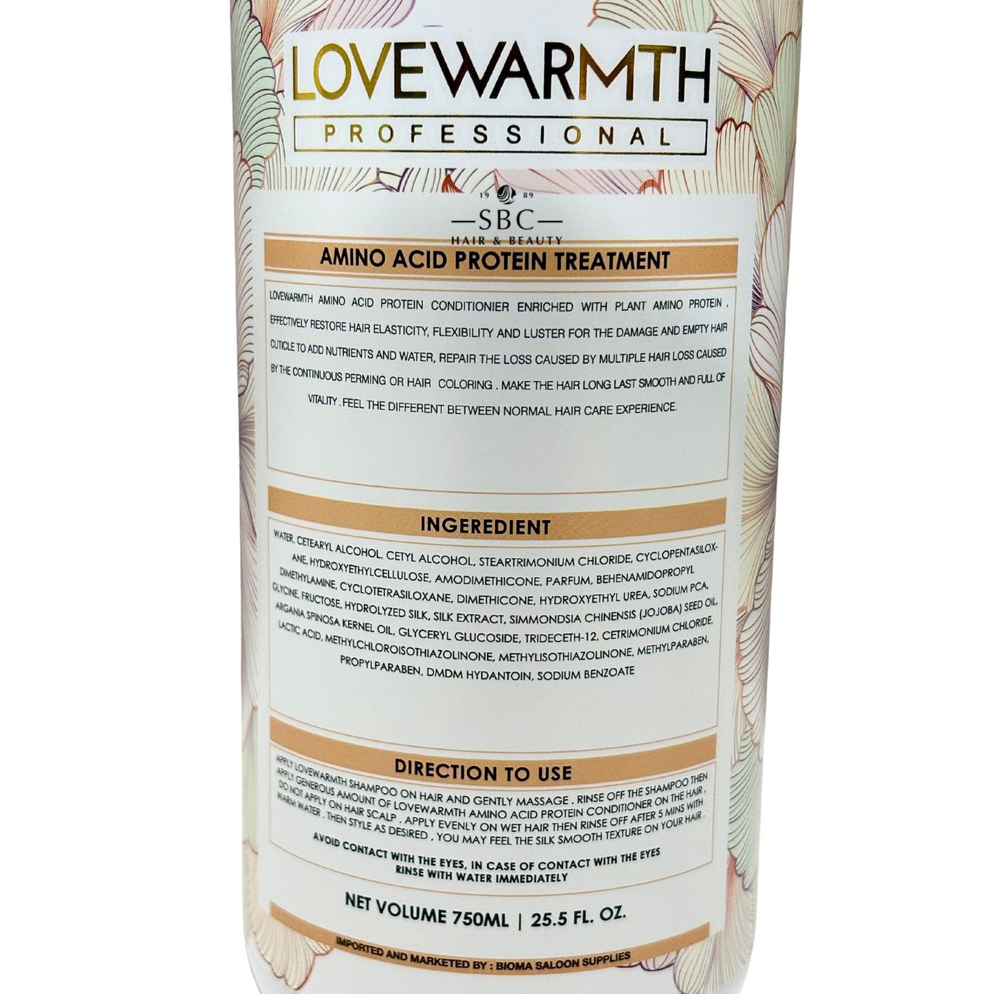 LOVEWARMTH AMINO ACID PROTEIN TREATMENT 750 ML