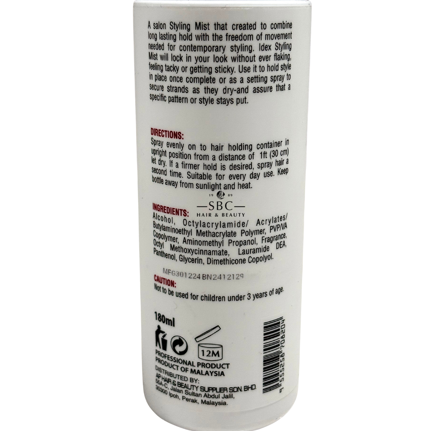 IDEX STYLING MIST I27 180 ML