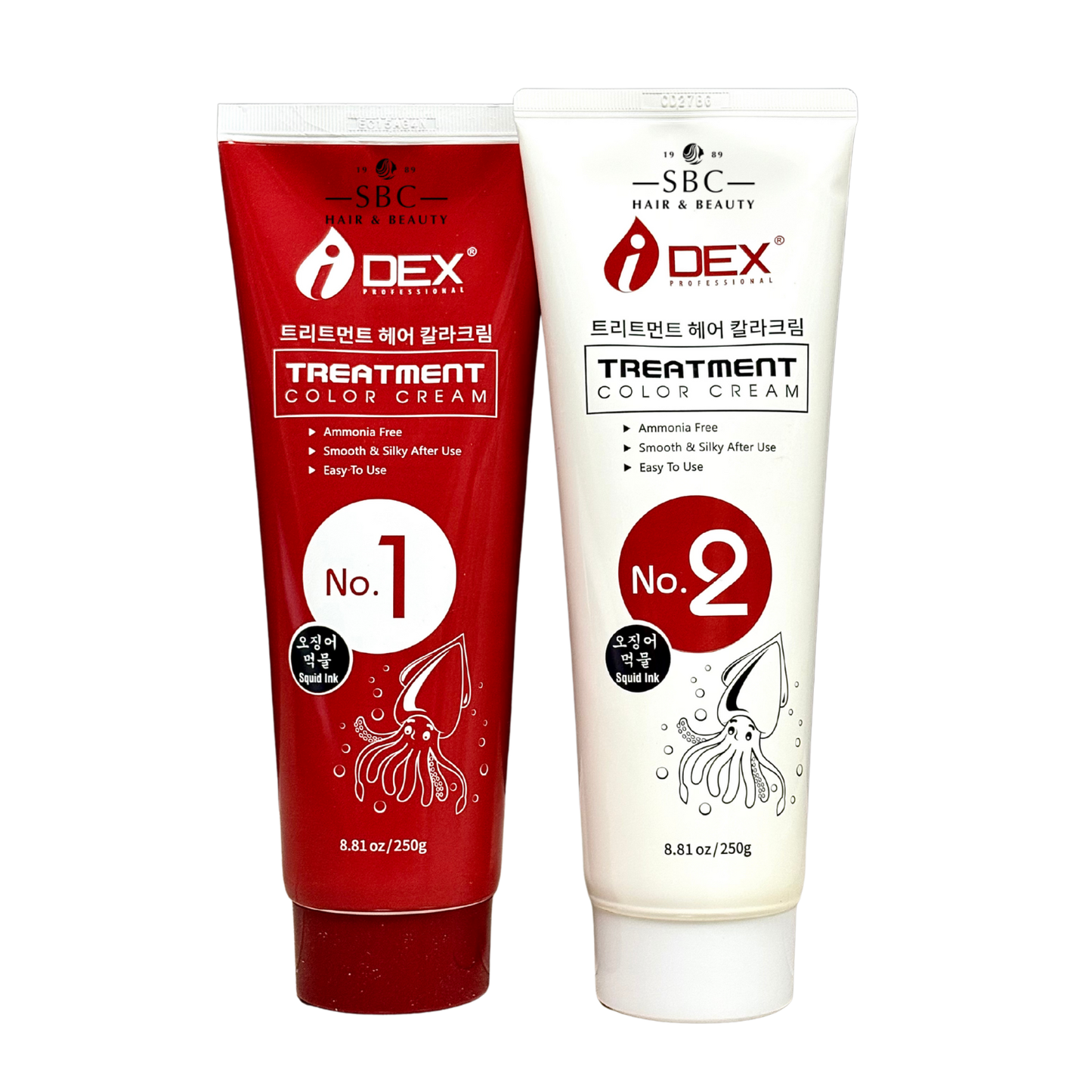 IDEX TREATMENT COLOR CREAM SQUID INK 250 G X 2 (4N, 5N, 6WB, 7N)