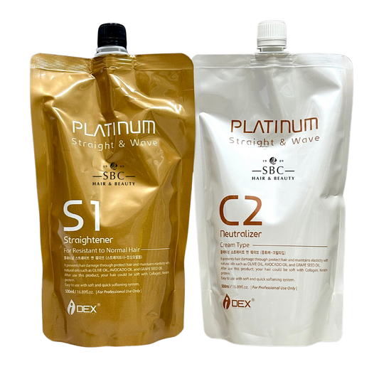 IDEX PLATINUM STRAIGHT & WAVE REBONDING 500 ML X 2 (S1, D1)
