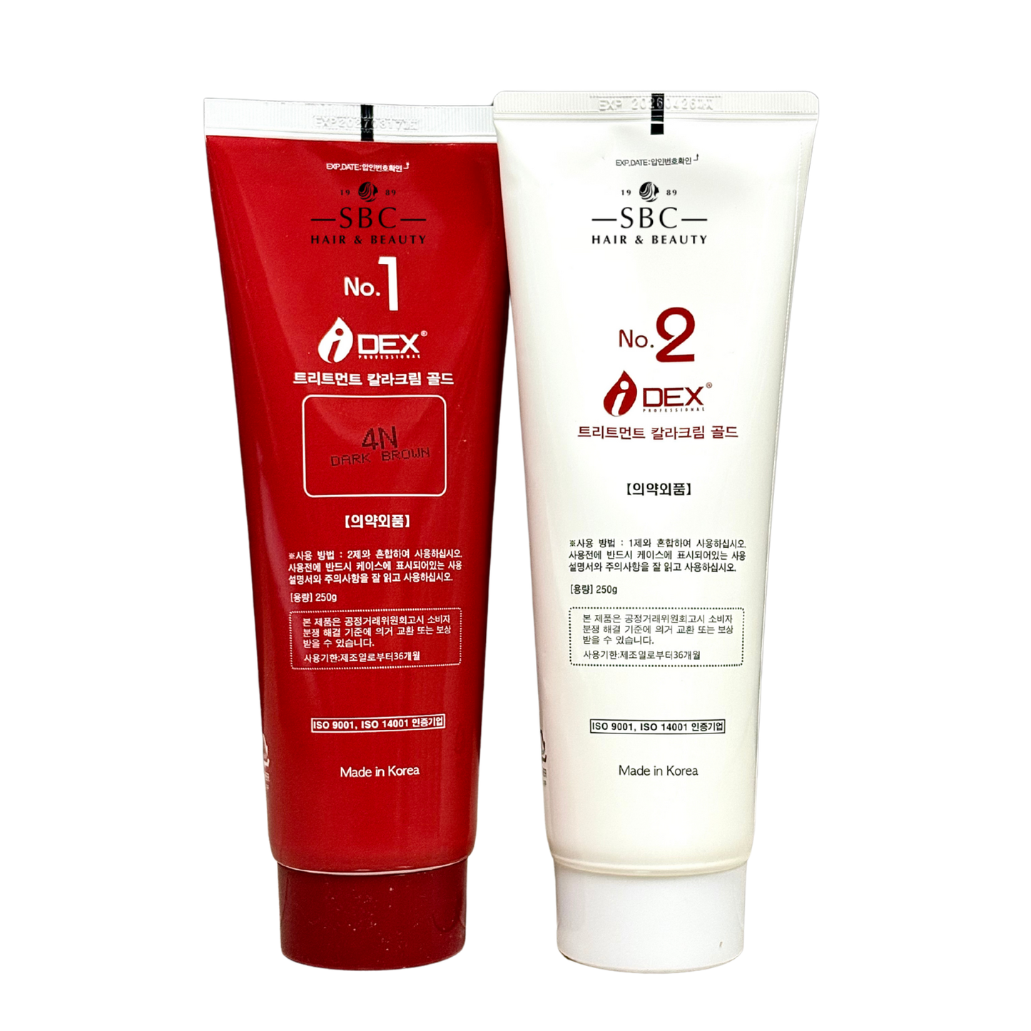 IDEX TREATMENT COLOR CREAM SQUID INK 250 G X 2 (4N, 5N, 6WB, 7N)