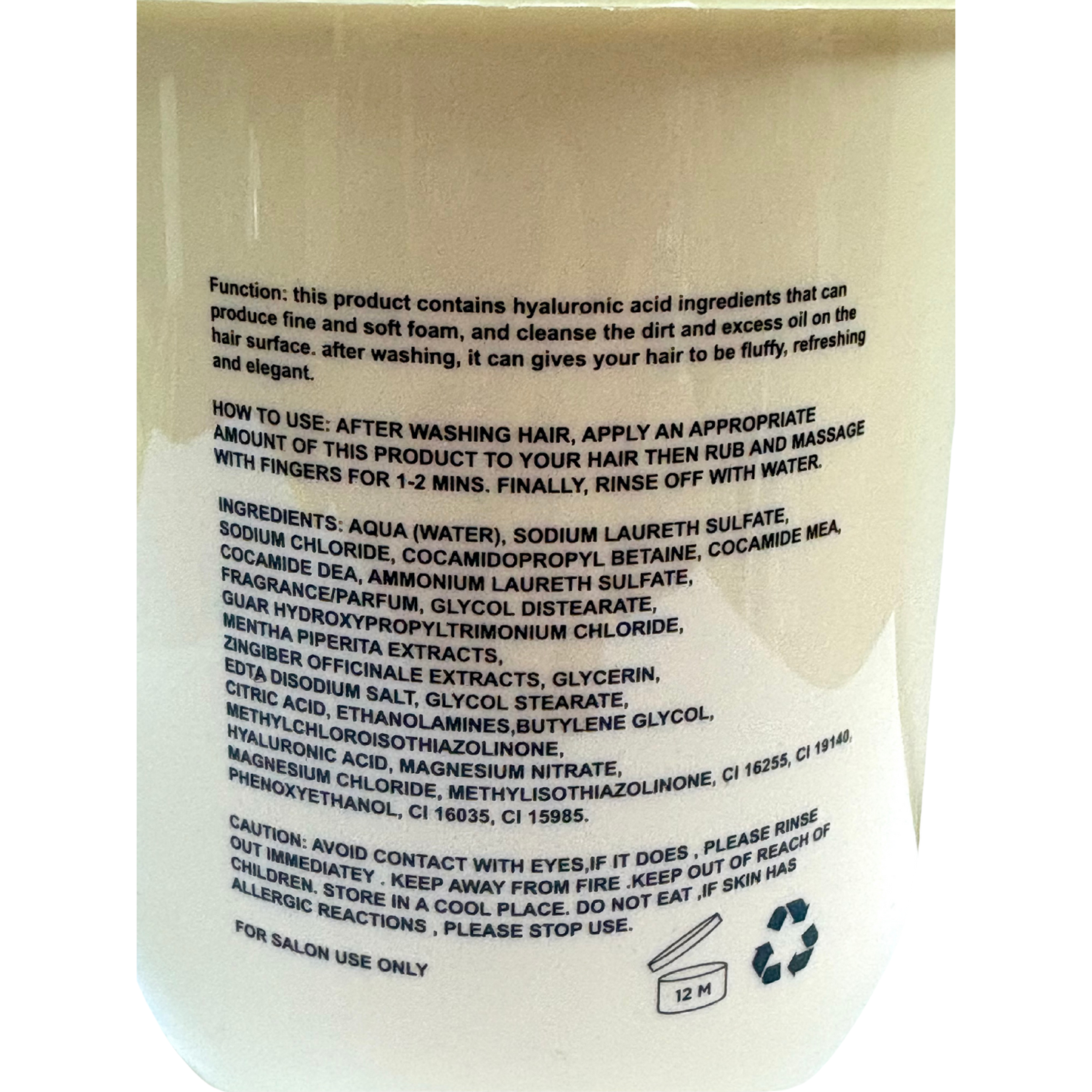 SUBLIME BEAUTY COLLECTION HYALURONIC ACID REFRESHING SHAMPOO 500 ML