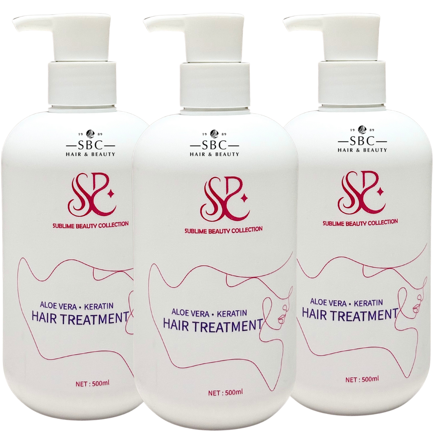 SUBLIME BEAUTY COLLECTION ALOE VERA KERATIN HAIR TREATMENT 500 ML