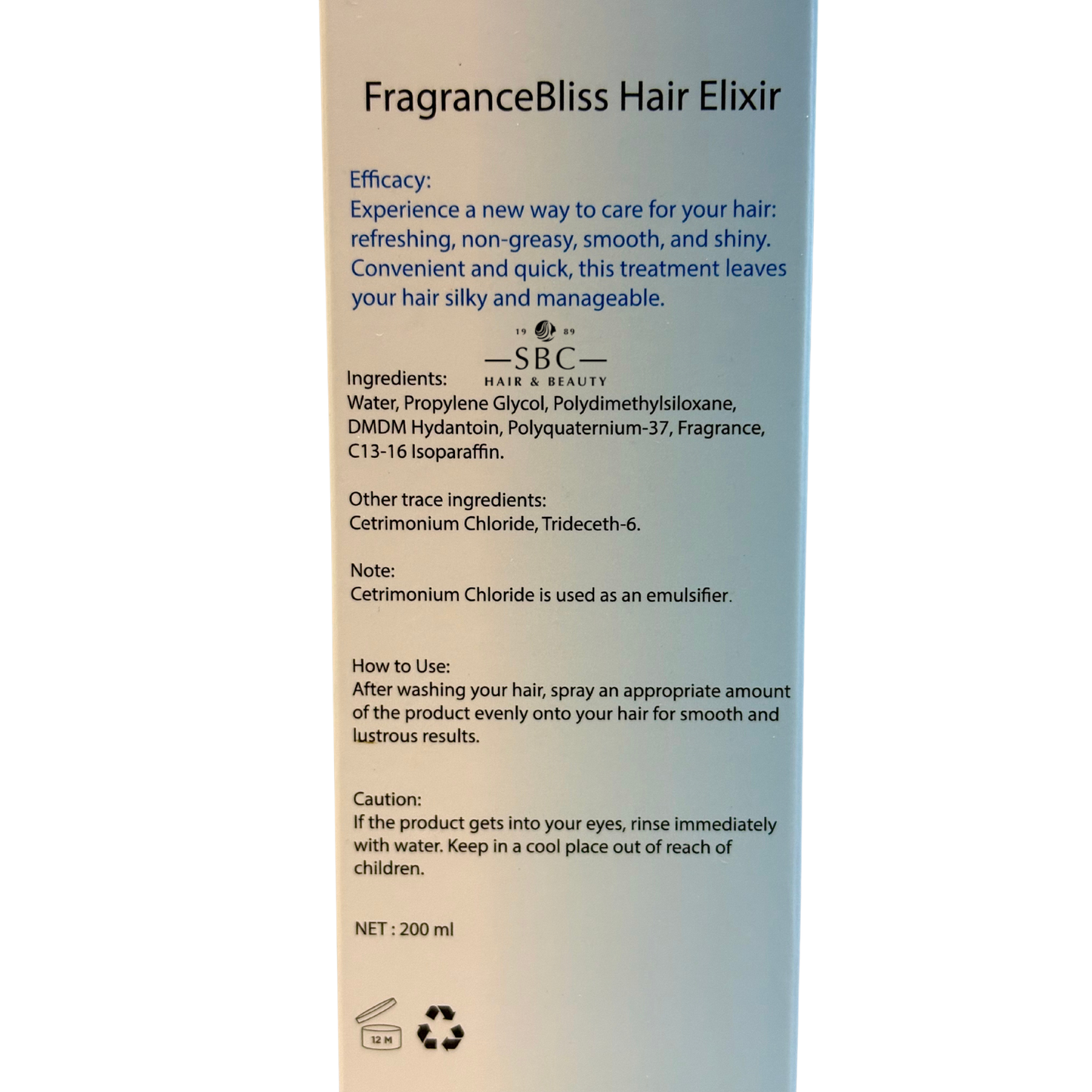 SUBLIME BEAUTY COLLECTION HYDROSILK CONDITIONING SPRAY 200 ML