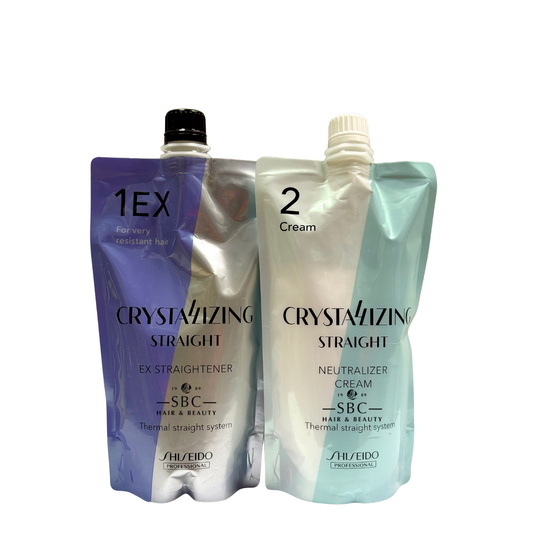 SHISEIDO CRYSTALIZING STRAIGHT REBONDING 1EX + 2 (400 ML + 400 ML)